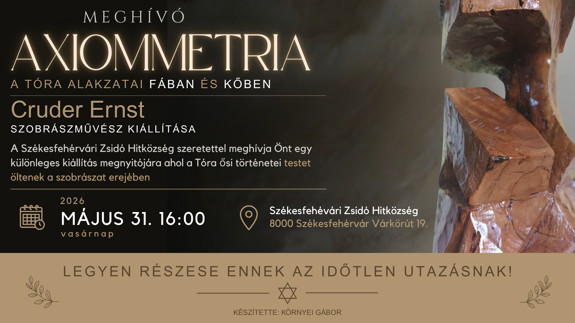 AXIOMMETRIA - Cruder Ernst szobrászművész kiállítása