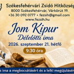 Jom Kipur – Mázkir - Az Engesztelés Napja