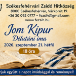 Jom Kipur – Maariv - Az Engesztelés Napja